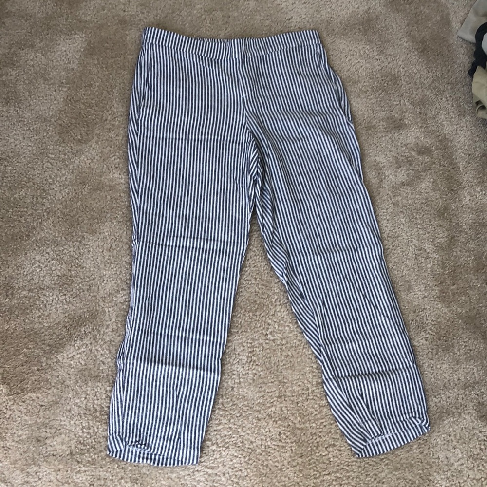 Old Navy Striped Linen Pants.